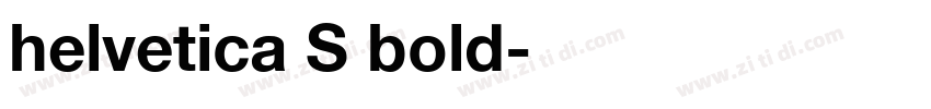 helvetica S bold字体转换
